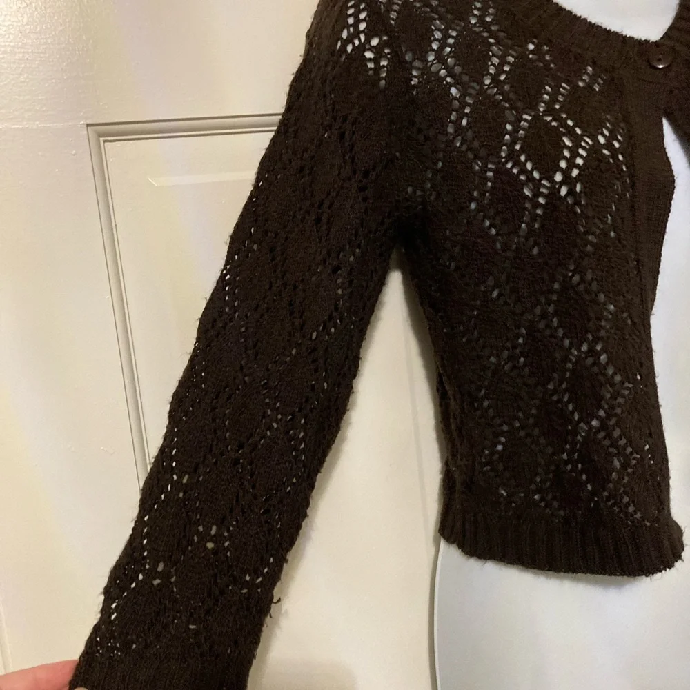 BellanBlue Chocolate Knit Women's Shrug - Picture 2 of 4